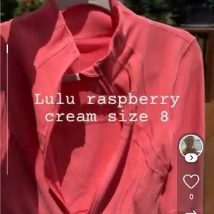 Lululemon Raspberry Cream define jacket NWOT